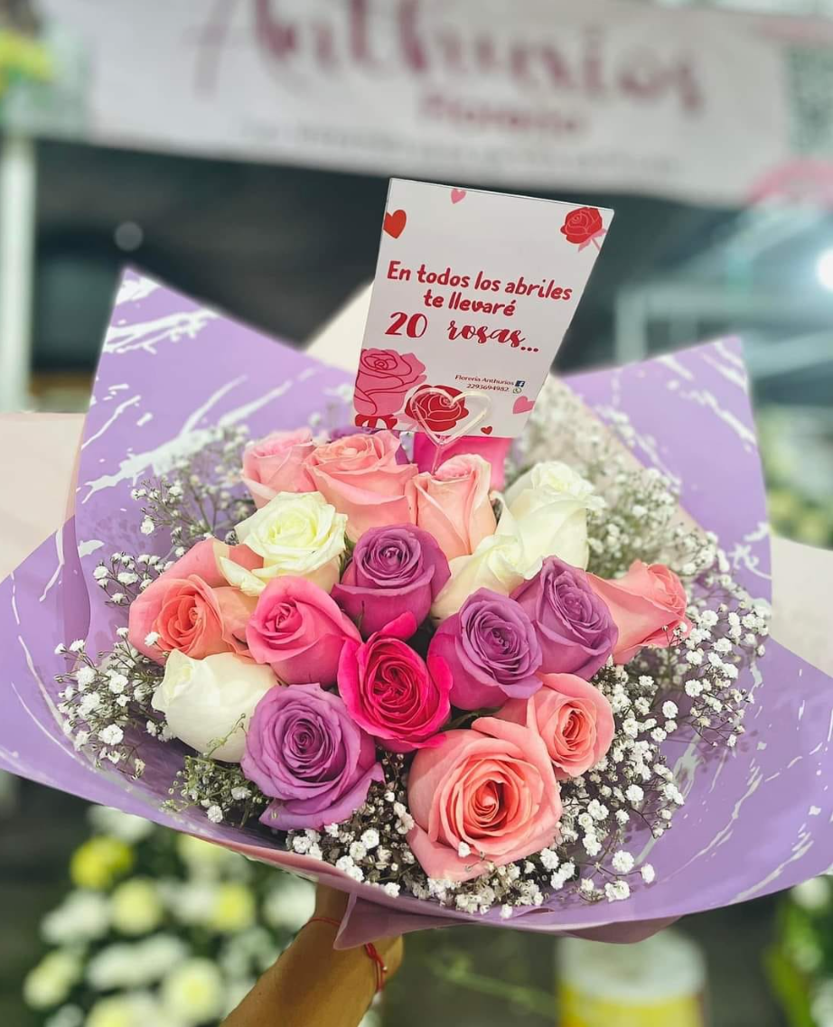 Rosas multicolor